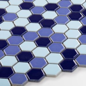 Csempe Hexagon Kicsi Sea Mix Fényes