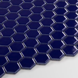 Csempe Hexagon Kicsi Navy Blue Fényes