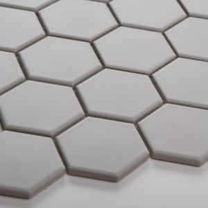 Csempe Hexagon Nagy Világosszürke Matt