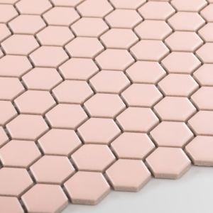 Csempe Hexagon Kicsi Pink Matt