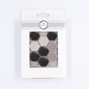 Termékminta: Csempe Hexagon Kicsi Grey Mix Matt