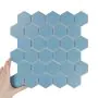 Csempe Hexagon Nagy Peacock Matt