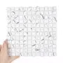 Üvegcsempe Cube Marble Carrara Matt