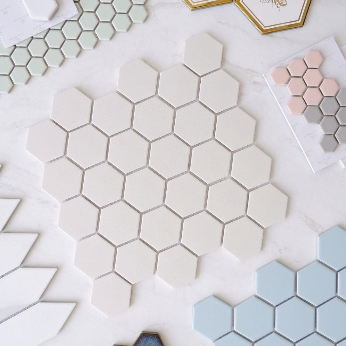 Hexagon kollekció – elrendezési példák